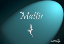 Delfín Mattis - přívěsek stříbřený